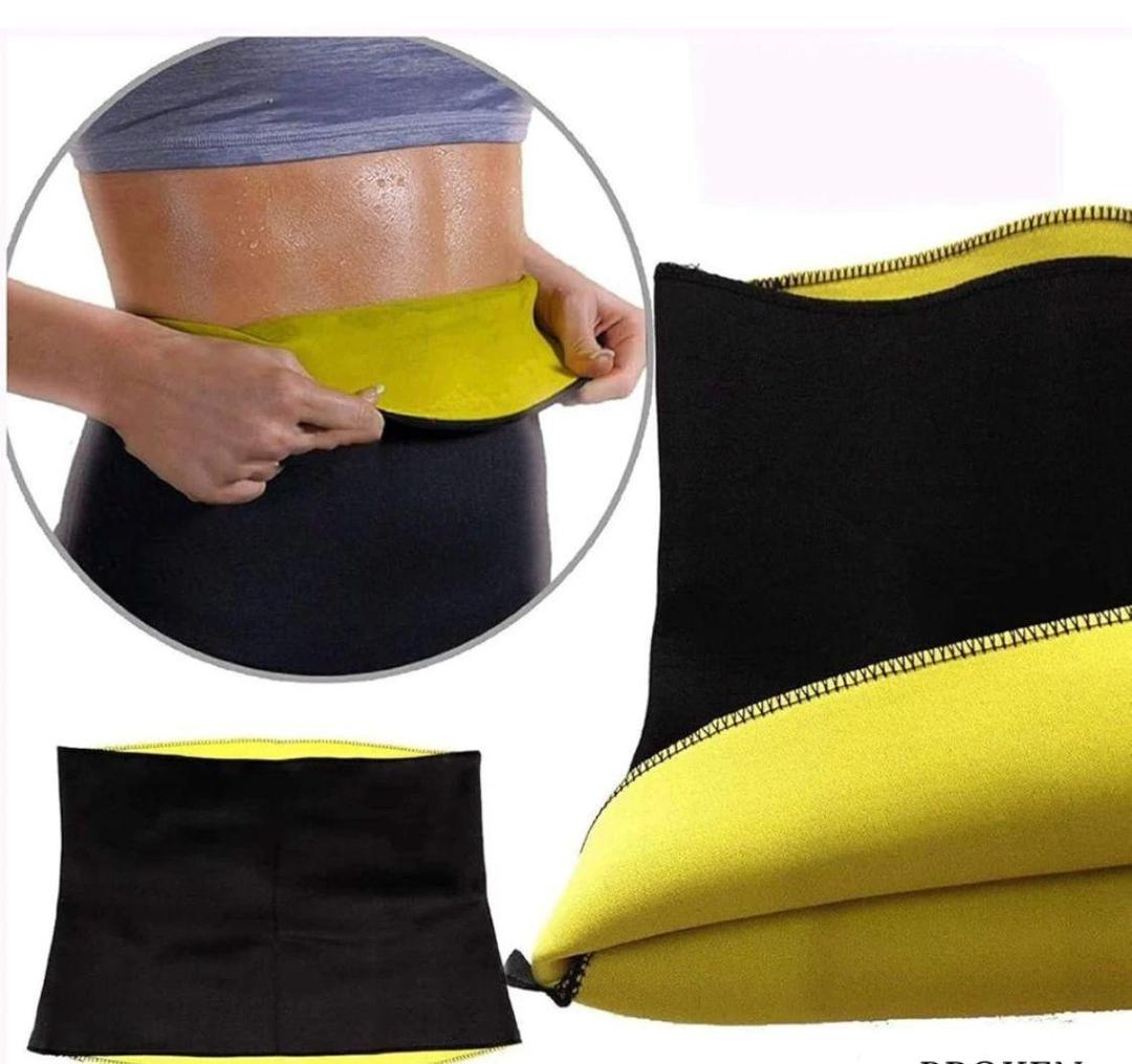 Durable Belly Fat Burner Belt _1 Pc, Easy To Use and Maintain in Black and Yellow