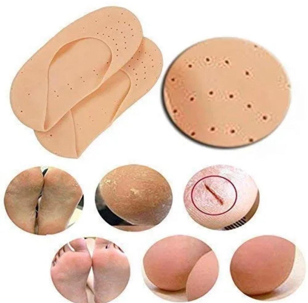 Mosisturizing Gel Socks for Dead Skin Removal - 1 pair peach Color
