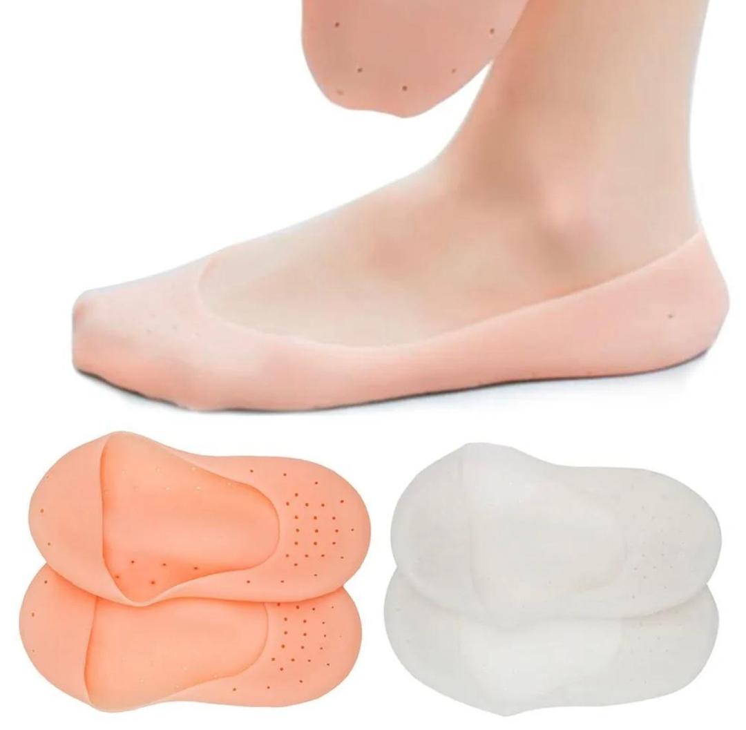 Mosisturizing Gel Socks for Dead Skin Removal - 1 pair peach Color