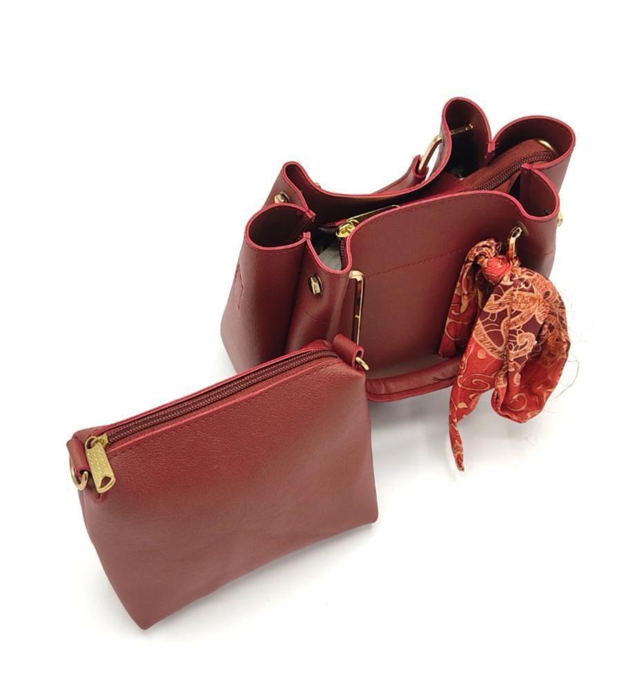 Buy Kr New Design 2 Pcs Leather bag hand bag for girls Shoulder Bags for girls