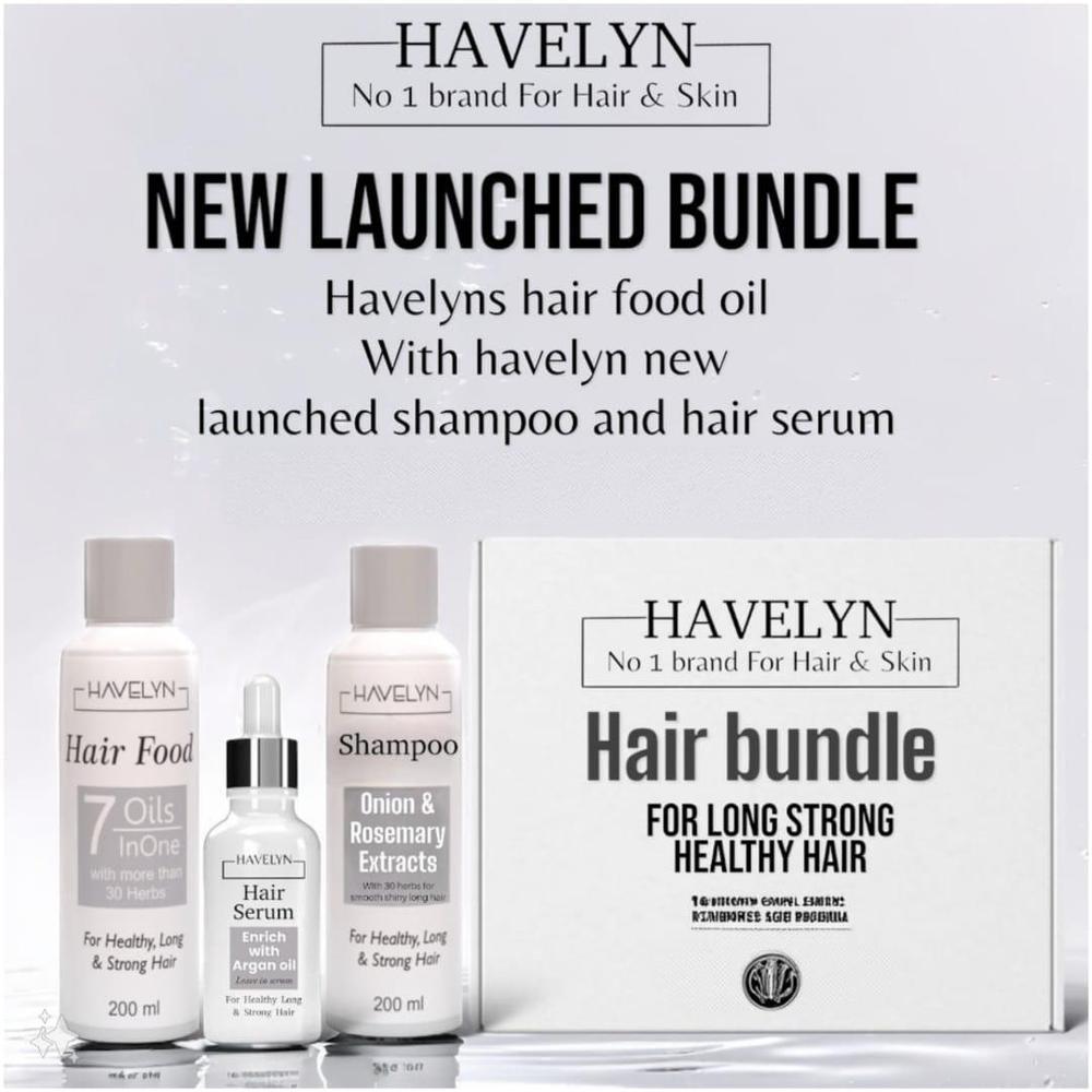 Havelyn Hair Kit, Hair Oil | Hair SHampoo | Hair Serum (Pack Of 3)