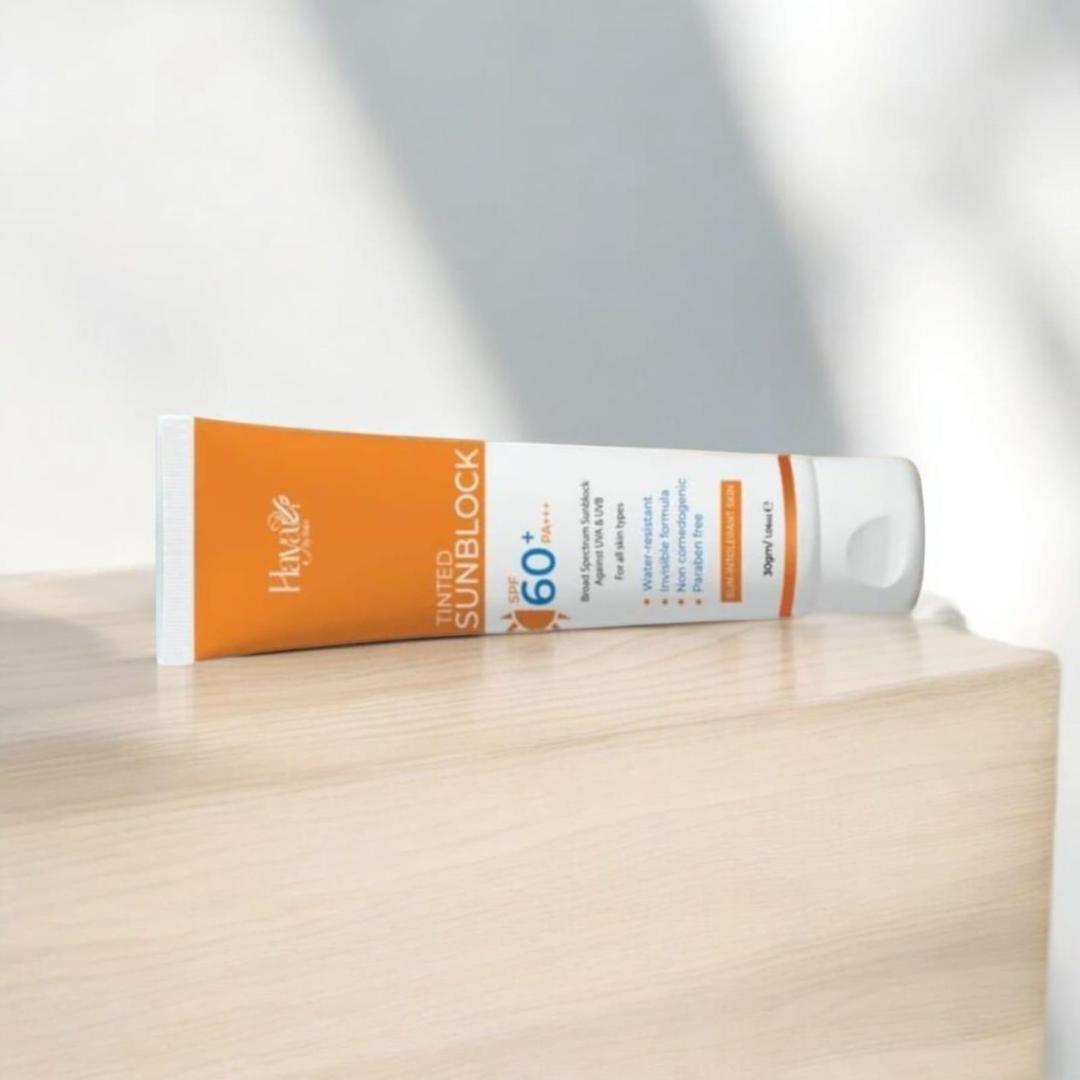 Haya By Rabi Tinted Sunblock - Broad Spectrum Protection - SPF 60+
