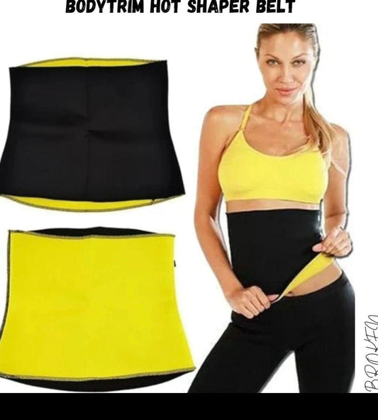 Durable Belly Fat Burner Belt _1 Pc, Easy To Use and Maintain in Black and Yellow