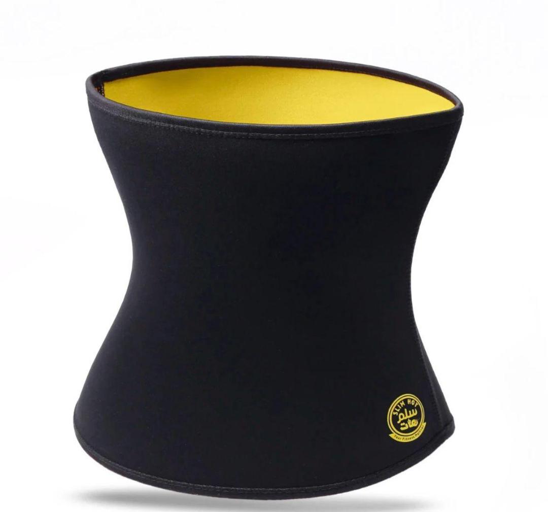 Durable Belly Fat Burner Belt _1 Pc, Easy To Use and Maintain in Black and Yellow
