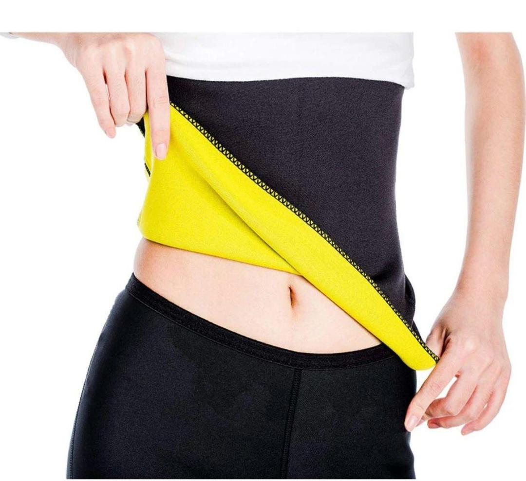 Durable Belly Fat Burner Belt _1 Pc, Easy To Use and Maintain in Black and Yellow