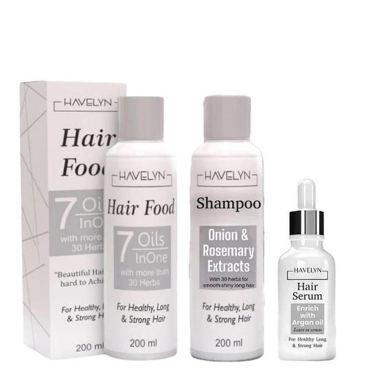 Havelyn Hair Kit, Hair Oil | Hair SHampoo | Hair Serum (Pack Of 3)