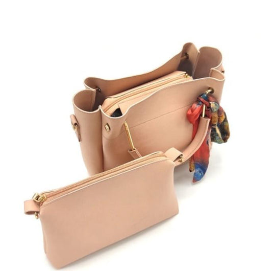 Buy Kr New Design 2 Pcs Leather bag hand bag for girls Shoulder Bags for girls