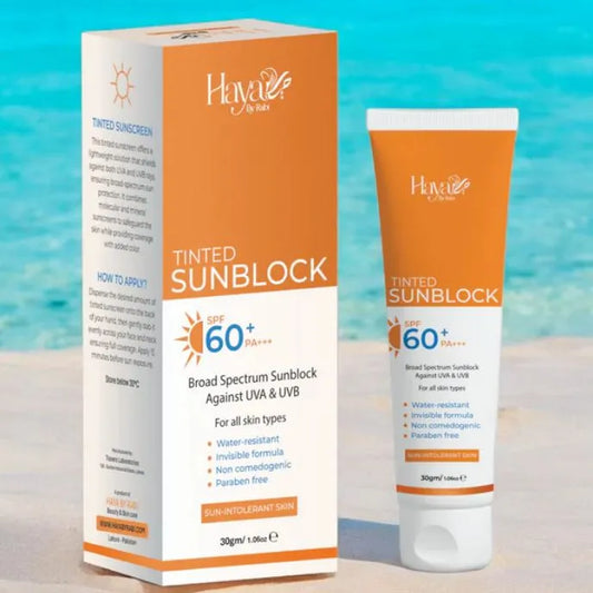 Haya By Rabi Tinted Sunblock - Broad Spectrum Protection - SPF 60+