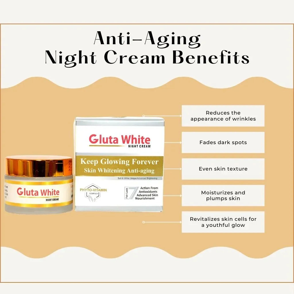 Glutathione White Cream Extreme Strong Whitening And Anti-Aging Night Cream